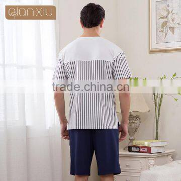Competitive Price Qianxiu Men Summer Onesie Fashion Cotton Sleepwear Pajamas photo-3