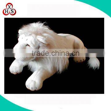 Factory wholesale customized stuffed animal white lion plush toy