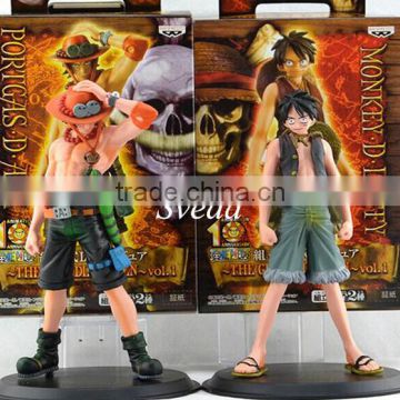 Wholesale One piece Luffy Ace action figure sets PVC dolls