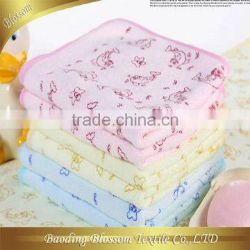 soft and fluffy china supplier plain microfiber pigment printed towel wholesale 30*40cm