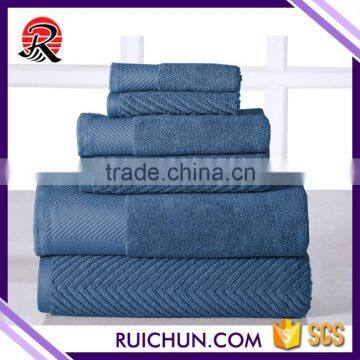 Bulk Buy China Woven Absorbent Textiles Dobby Cotton Towel Set photo-2