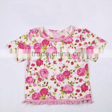 clothing manufacturers overseas children wear pom pom shirts