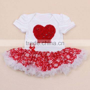 Modern Design Cotton Baby Flutter Sleeve Skirted Leotard