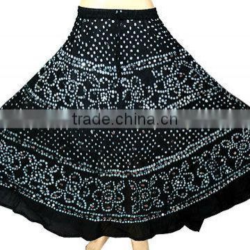 Indian Bandhej Skirts, Cotton Long skirts