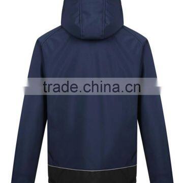Polyester Padded Men's Winter Warm Waterproof Softshell Jacket Uniform photo-2