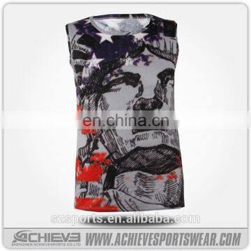 sublimation custom bodybuilding camo clothing/ bodybuilding wear men/ bodybuilding tank tops