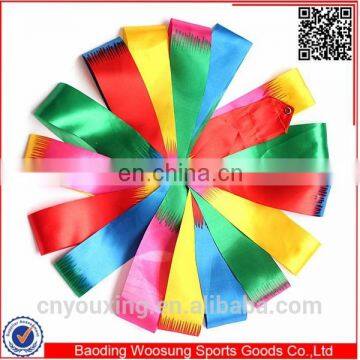 Colorful gymnastics ribbons cheap gymnastics equipment for sale