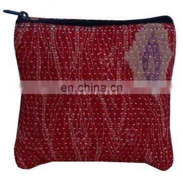 Indian Bohemian Floral Kantha Made Women Messenger Clutch Purse