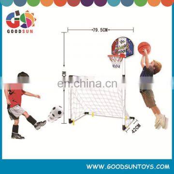 2 in 1 Soccer Goal Football Gates Game Set With Bsketball Pump photo-2
