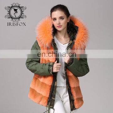 Top Grade Latest Fashion Faux Fur Women Jackets With Raccon Fur Collar photo-3