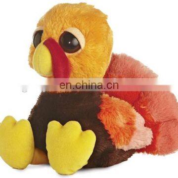 Cute sitting turkey big eyes plush toys