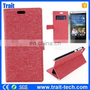 Cloth Pattern Flip Wallet Cover Case for HTC Desire 820 D820u