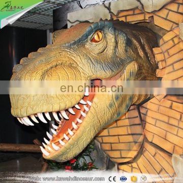 vivid animated wall mounted dinosaur head for sale