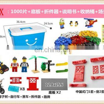 ABS safe material Educational bulk building block 1000pcs blocks for kids