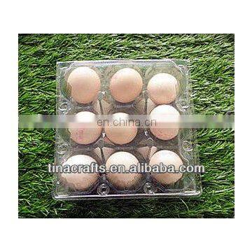 9 pcs plastic transportation egg tray