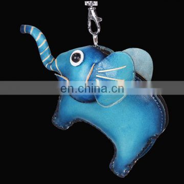 Cute Animal Elephant zipper key chain genuine leather pocket Coin Purse MCP-0001