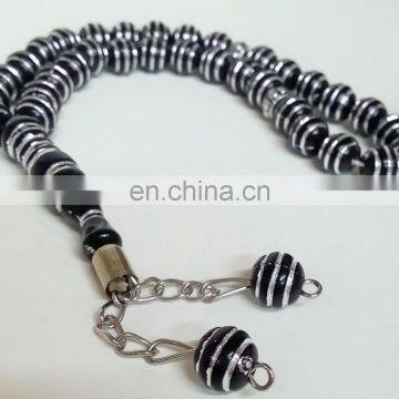 Crystal Pujiang Blue Glass Crystal Muslim Tasbih