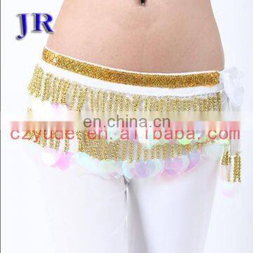Indian Big Sequins Tassel Belly Dance Beaded Belt for Competition Y-2024#