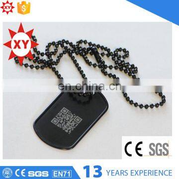 Hot styles black and chrome blank dog tags