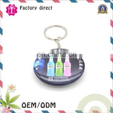 Tin Plate Button Key Chain Metal Key Chain photo-3
