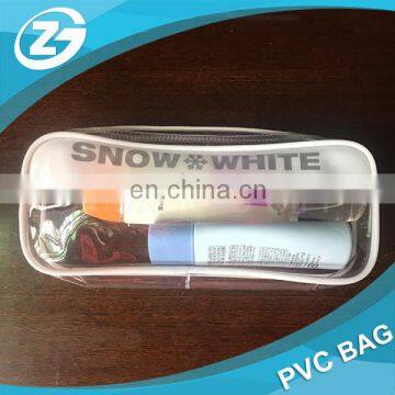 Wholesale Toilet Towel Packaging Custom Clear Plastic PVC Travel Cosmetic Bag With Zipper photo-6