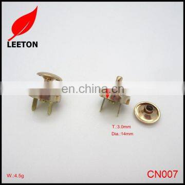 Factory Supply 14mm Rose Gold Magnetic Button With Rivet photo-5