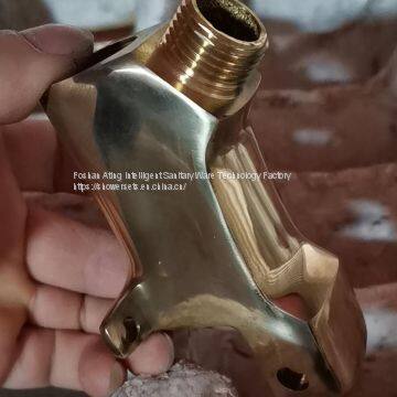 Foot Operate Brass With Chrome Basin Tap Cold Only Toilet Tap Hospital Washing Tap photo-4