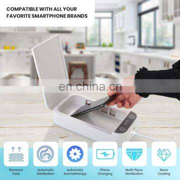 Shenzhen Manufacturer Mobile Phone Portable Disinfection Light uv Sanitizer Phone Sterilizer Box for Cell Phone Watch Mask