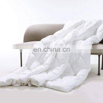 White Color Cotton Downproof Fabric Goose Feather Down Duvet Quilt photo-4