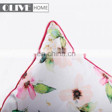 Hot Sale Custom Design Flower Paint Printed Decorative Pillow Outdoor Cushions for Car photo-3