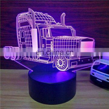 3D LED Night Light lamp acrylic 3d led lamp 3d lamp Truck