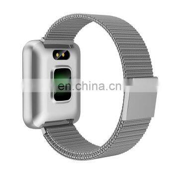 2020 Newest Products Man Watch H19 Body Temperature Smart Watch Custom Noble Strap Wristband Sport Watch Bracelet Bluetooth