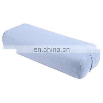 Hot Selling Wholesale High Quality ECO Memory Sponge Filling Organic Suede Cover Rectangle Yoga Pillow Bolster With Handles photo-3