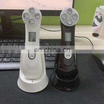 new arrived  RF LED light therapy EMS ultrasonic radio frequency Mesoporation rf skin tightening machine