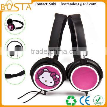 Hello Kitty exported icon promotion toy cartoon style cool headphone