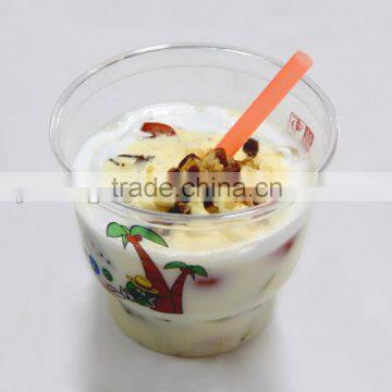 300ml plastic ice cream cup, disposable clear sundae cup, take away ice cup, factory-made fruit cup