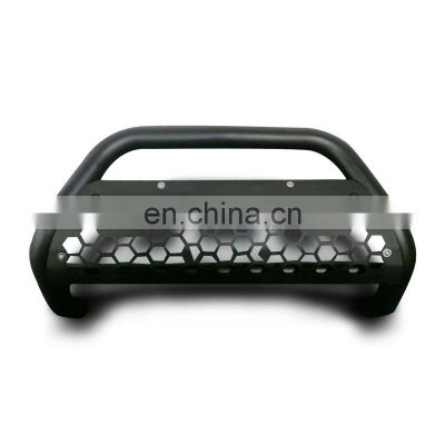 Black Steel Nudge Bar With LED / Skid Plate For Pickup Truck