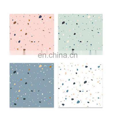 Nordic macaron pink, blue, white and green INS wind 600 * 600 home stay hotel floor anti-slip antique tiles