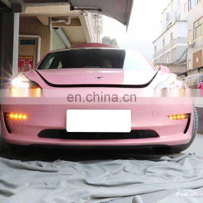 Car Accessories Front Bumper Lights LED Lamp for Tesla Model 3 With Dynamic Sequential Turn Signal photo-2