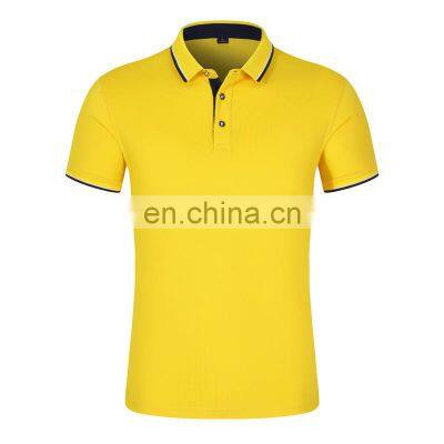 2021 Breathable stylish embroidery logo shirt plain golf polo blank t shirts for men