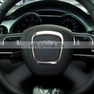 Factory Car Steering Wheel Center Logo Covers Stickers Trim for Audi A4 B6 B7 B8 A6 C6 A5 Q7 Q5 A3 8P S3 8v Car Interior photo-3