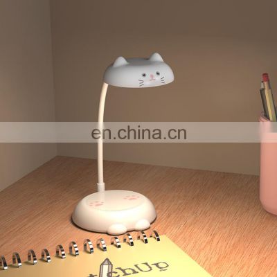 New Design Modern Children Reading Rgb Led Desk Lamp With USB Rechargeable Cable Gooseneck Dimming Touch Desk Lamp For Home