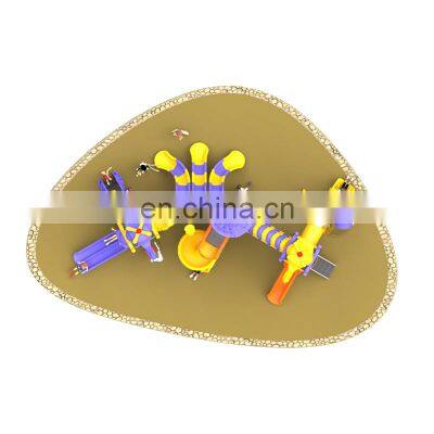 Hot Sell Children Outdoor Plastic Playground Amusement Equipment photo-3