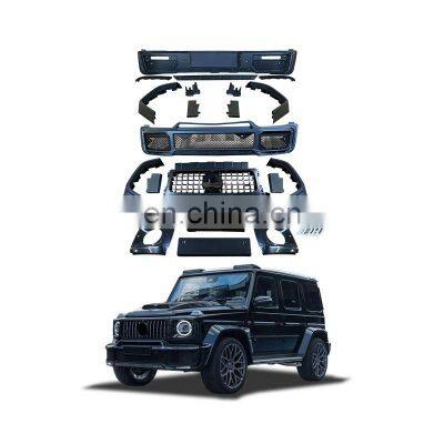 GBT drop shipping auto tuning parts g class bodykit facelift for g glass w464 w463a body kit car bumpers g wagon upgrade