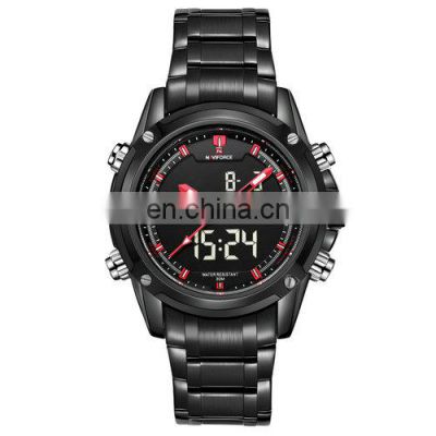 Hot sale NAVIFORCE 9050 Fashionable LCD Display Digital Quartz Analog Watches Men Waterproof Sport Watch