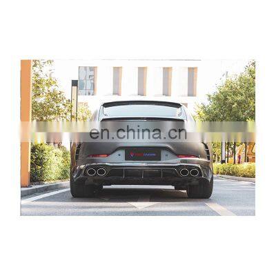 New Design Arrivals TAKD Brand Car Carbon Spoiler Double Vent Lips Rear Diffuser For Mercedes-Benz AMG GT50