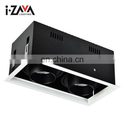 China Guzhen Manufacturer Anti Glare Aluminum IP20 50W COB Recessed LED Spotlight