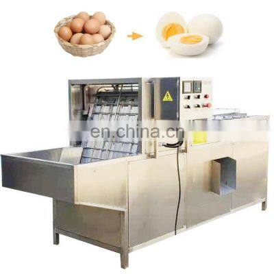 Cooked egg peeling machine hen egg peeling machine egg steamer cooker line