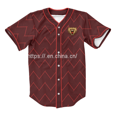 Sublimation Customized Sportswear Baseball Jersey with High Quality.