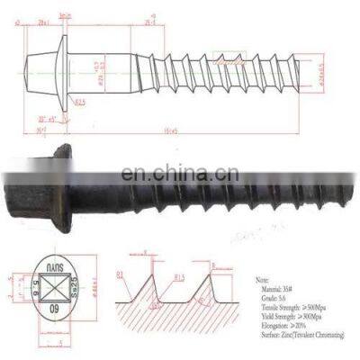 CNC Machining Stainless Steel Double Head Threaded Wood Screws,double End Thread Screws photo-3